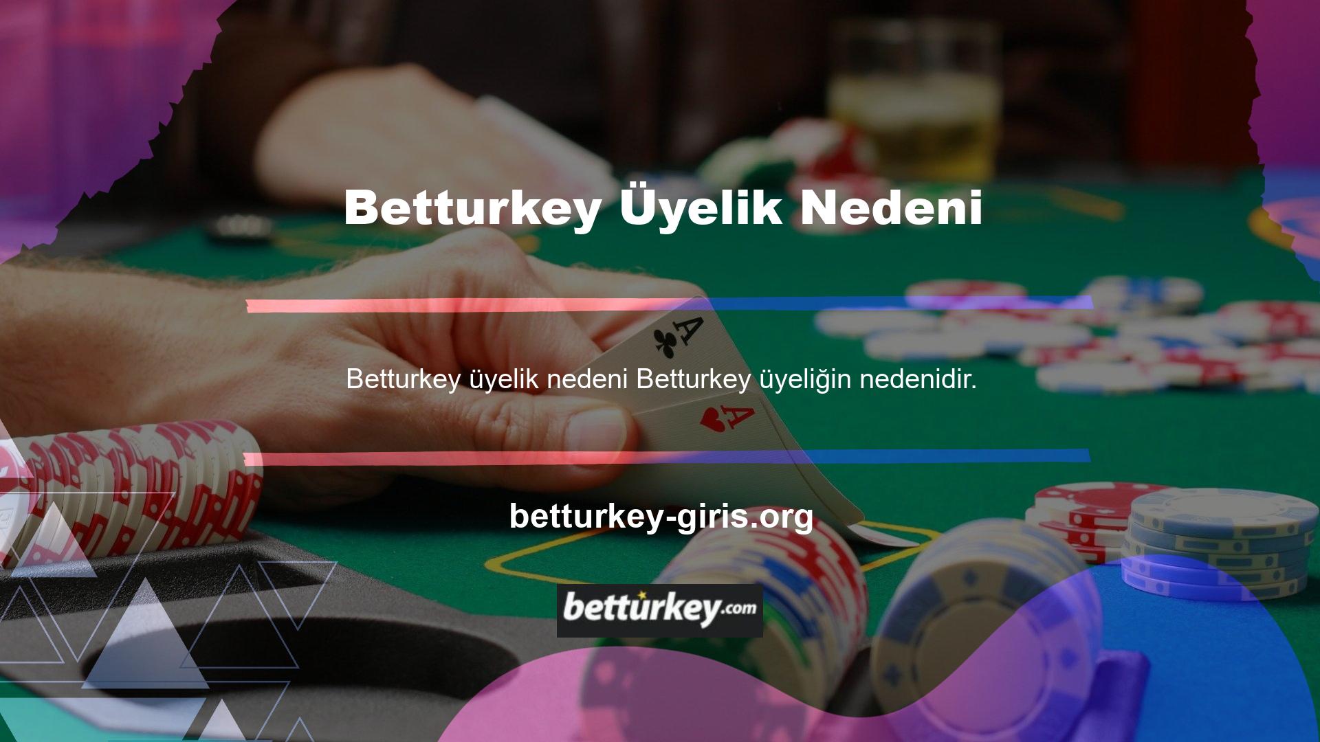 Betturkey bahis sitesi üyelik döneminde herhangi bir belge talep etmemektedir